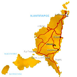 Χάρτης της Αντίπαρου
